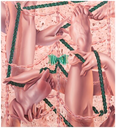 View full screen - View 1 of Lot 305. Green Braid Matrix.