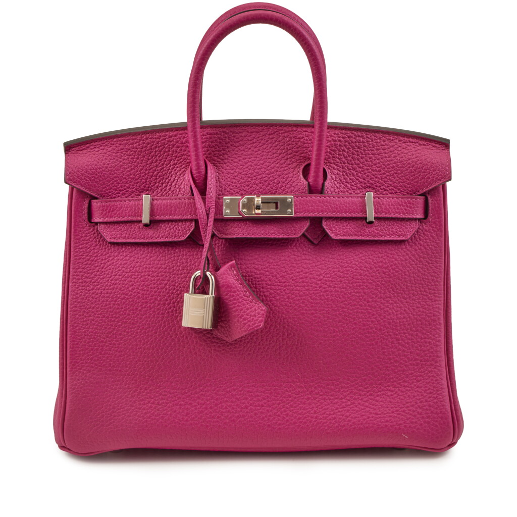 View full screen - View 1 of Lot 54. Rose Pourpre Togo Birkin 25 Palladium Hardware, 2017.