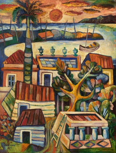 View full screen - View 1 of Lot 33. MARIO CARREÑO | PAISAJE CUBANO (CUBAN LANDSCAPE) .