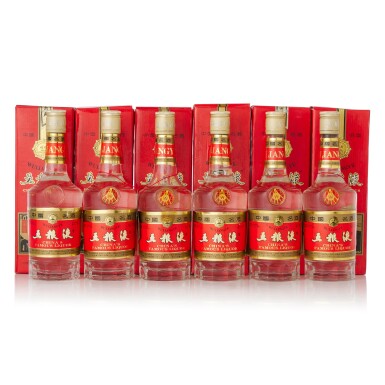 View full screen - View 1 of Lot 3806. 1992年產 五糧液(長城) Wuliangye 1992 (6 BT50).