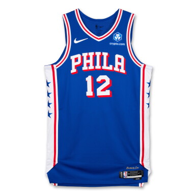 View full screen - View 1 of Lot 52. Trendon Watford Philadelphia 76ers 2026 NBA Playoffs Eastern Conference Round 1 Game Worn Icon Edition Jersey | Game 1.