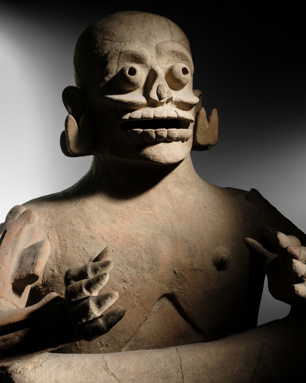 View full screen - View 1 of Lot 10. Monumental Veracruz Figural Incensario.