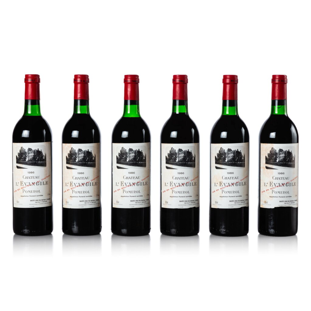 View full screen - View 1 of Lot 609. Château l'Evangile 1986 (12 BT).