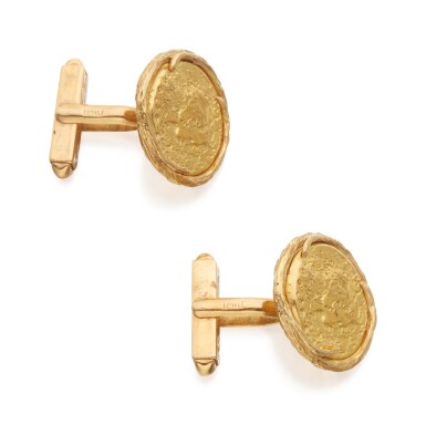 Pair Of Gold Cufflinks Salvador Dali For Piaget Jewels Online