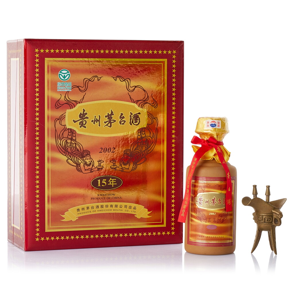 View full screen - View 1 of Lot 8398. 2002年產 15年貴州茅台酒 Kweichow Moutai Aged 15 Years 2002 (1 BT50).
