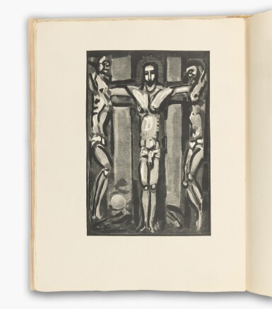 View full screen - View 1 of Lot 456. Rouault, Georges, and André Suarès | Rouault’s artist’s book with illustrations of the Passion of the Christ.