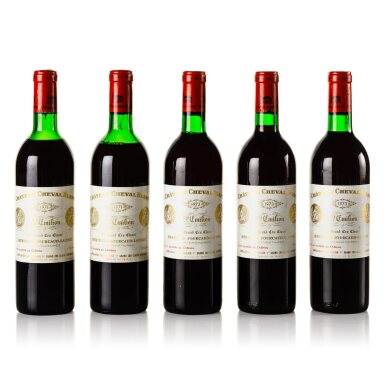 View full screen - View 1 of Lot 229. Château Cheval Blanc 1971/1973 (5 BT).