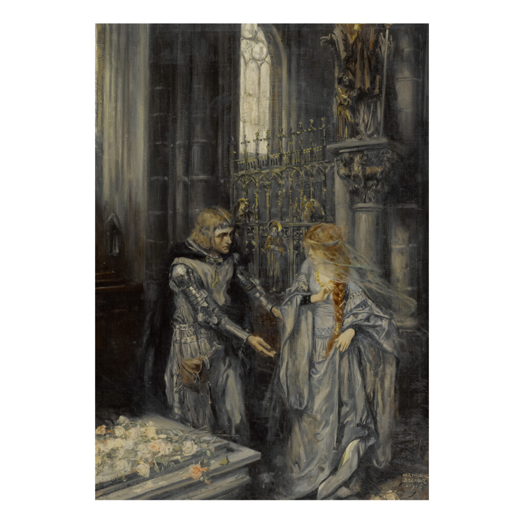 View full screen - View 1 of Lot 100. ARTHUR E. BECHER | UNTITLED (VALIANT KNIGHT).