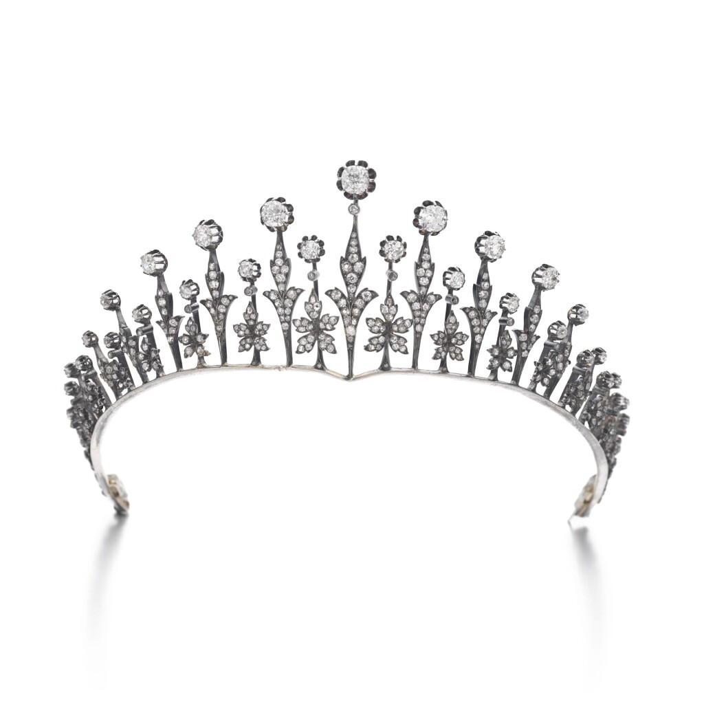 View full screen - View 1 of Lot 265. Diamond tiara, late 19th century | 鑽石頭冠,19世紀後期.
