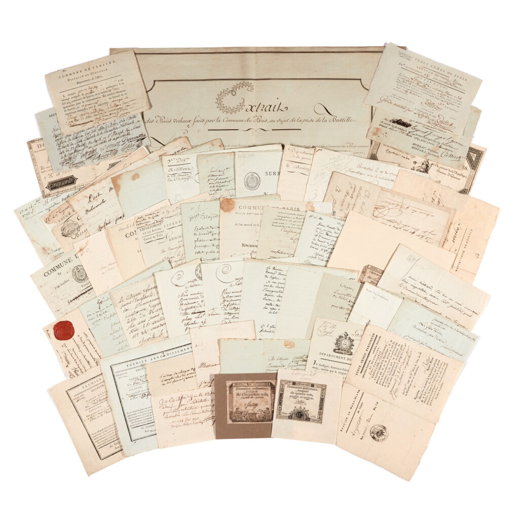 View full screen - View 1 of Lot 52. French Revolution | A collection of c. 40 documents, 1789-95.