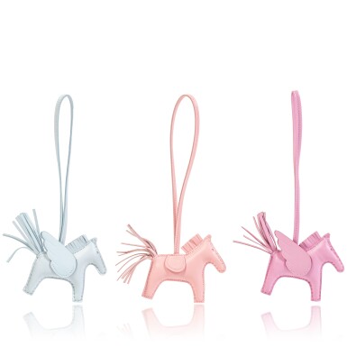 View full screen - View 1 of Lot 421. Set of Three: Two Rodéo PM Pégase Charms and One Rodéo PM Charm, 2024.