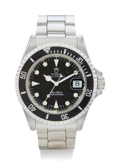 View full screen - View 1 of Lot 8074. TUDOR | SUBMARINER, REFERENCE 79190, A STAINLESS STEEL WRISTWATCH WITH DATE AND BRACELET, CIRCA 1995.