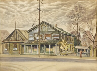 View full screen - View 1 of Lot 19. CHARLES EPHRAIM BURCHFIELD | OLD INN AT GARDENVILLE .