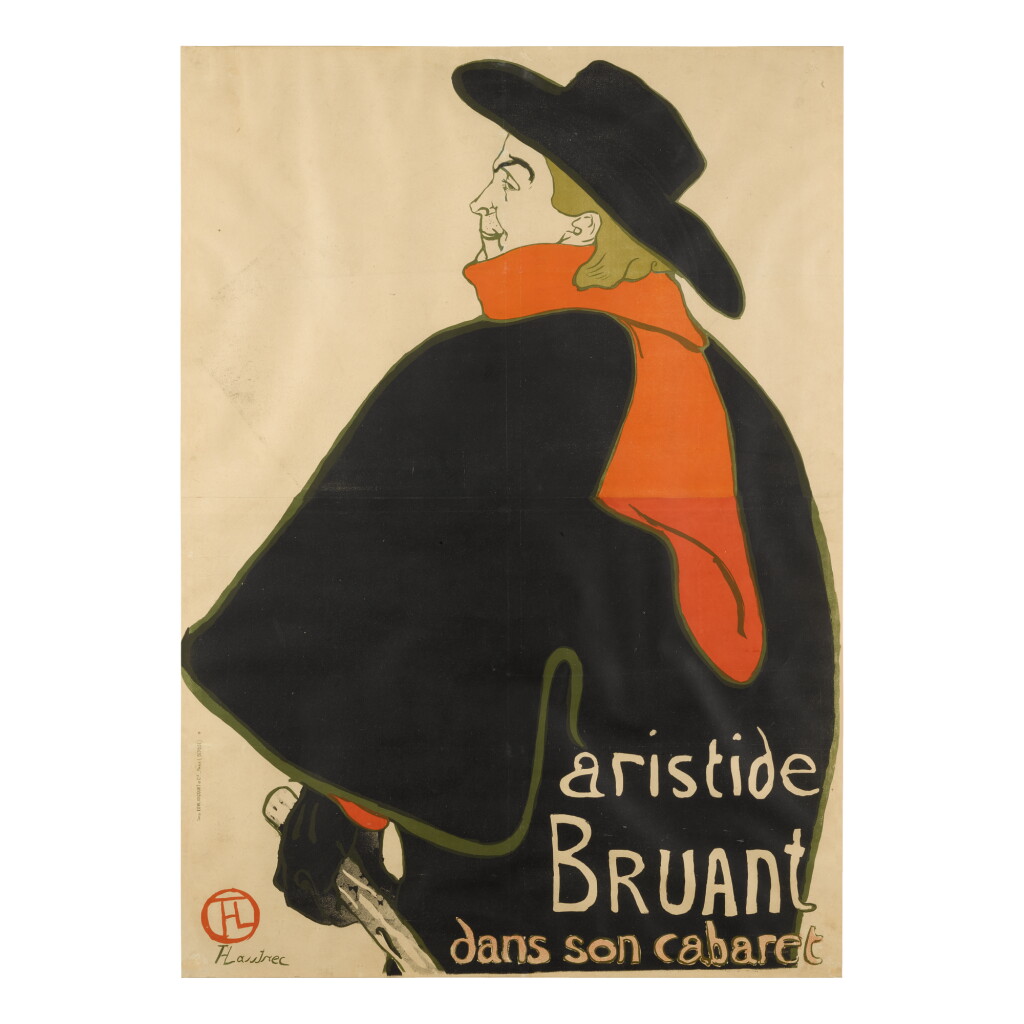 View full screen - View 1 of Lot 167. HENRI DE TOULOUSE-LAUTREC | ARISTIDE BRUANT, DANS SON CABARET (D. 348; ADR. 12; W. P9).