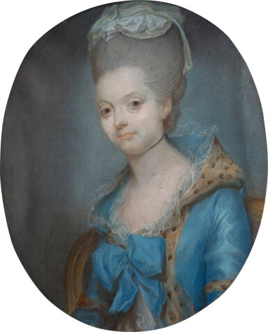 View full screen - View 1 of Lot 134. Portrait of Catherine du Mesnildot de Vieuville, Marquess of Barbantane (1737-1825).