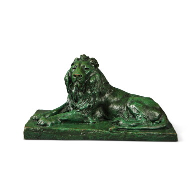 View full screen - View 1 of Lot 1109. Reclining Lion.