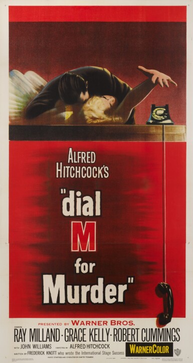 View full screen - View 1 of Lot 69. DIAL M FOR MURDER (1954) POSTER, US.