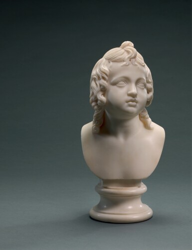View full screen - View 1 of Lot 116. BERTEL THORVALDSEN (1770-1844), ITALIAN, ROME, CIRCA 1830 | BUST OF CUPID (AMORINO).