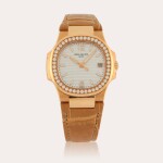 Nautilus, Reference 7010R-011 | A pink gold and diamond-set wristwatch with date | Circa 2020
