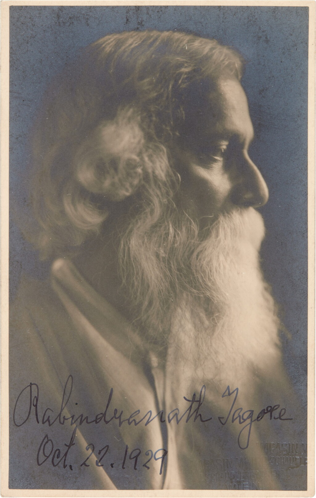 View full screen - View 1 of Lot 2. Autograph Album | Including signed photo of Tagore, signature of Sigmund Freud, and others.