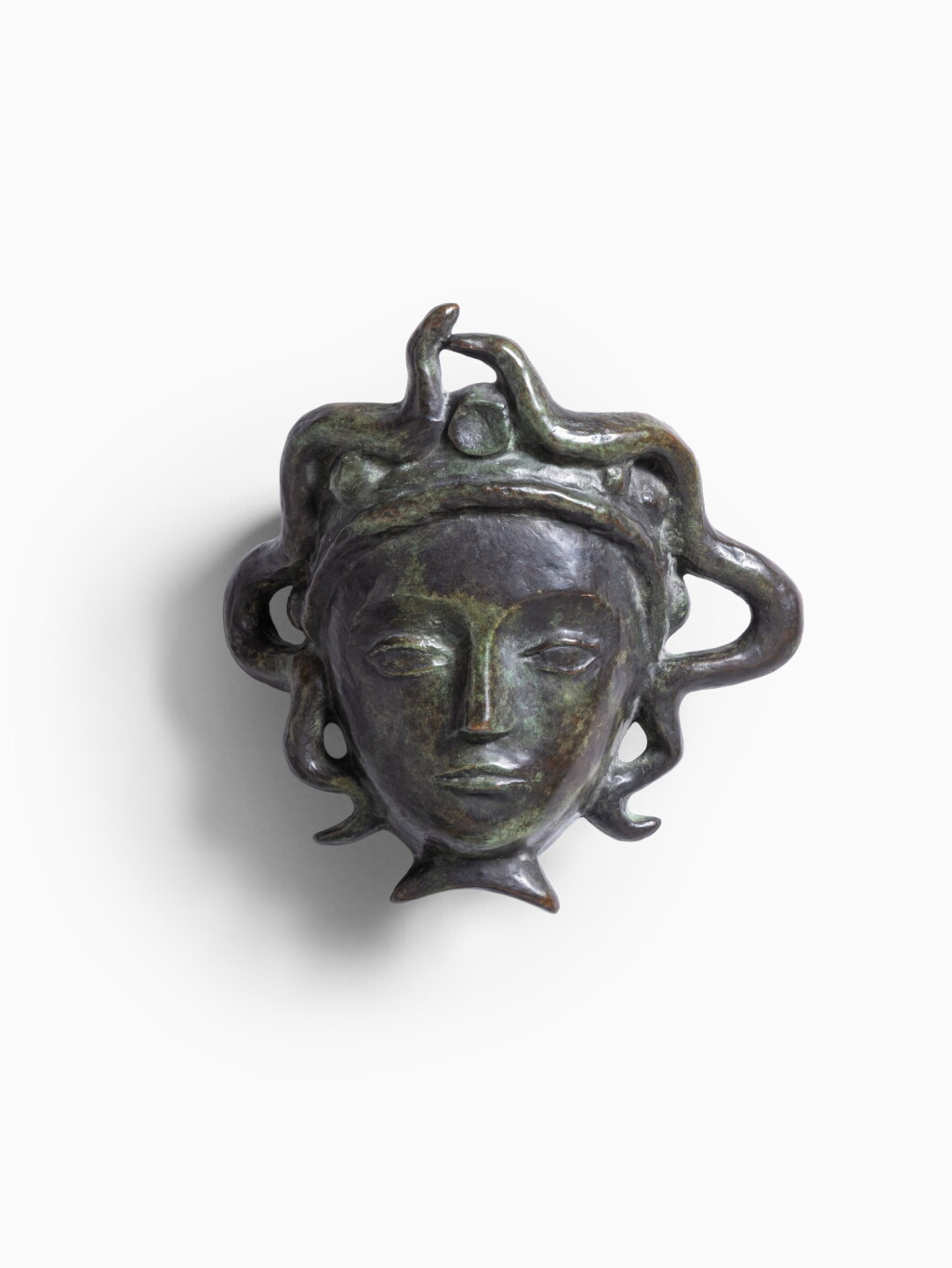 View full screen - View 1 of Lot 64. Masque aux serpents wall-sconce.