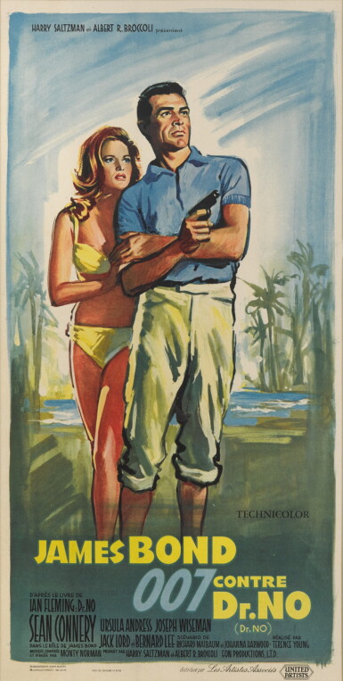 View full screen - View 1 of Lot 15. Dr. No/ James Bond 007 Contre Dr. No (1962), poster, first French release (1963).
