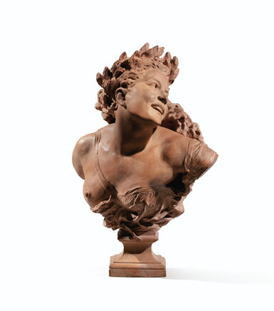 View full screen - View 1 of Lot 126. JEAN-BAPTISTE CARPEAUX | BACCHANTE AUX LAURIERS.