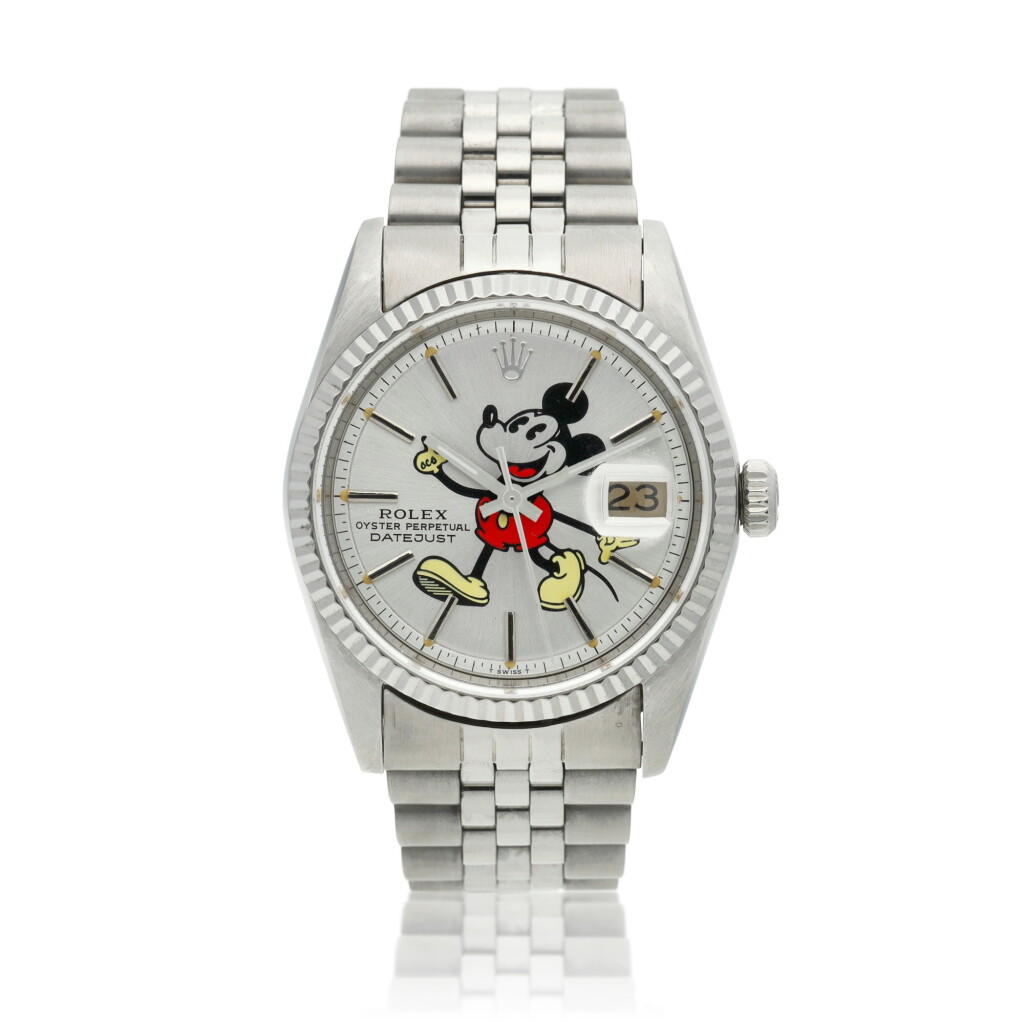 View full screen - View 1 of Lot 226. Reference 6610 Datejust 'Mickey Mouse' | A stainless steel automatic wristwatch with date and bracelet, Circa 1959.