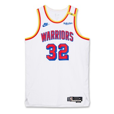 View full screen - View 1 of Lot 41. Trayce Jackson-Davis Golden State Warriors 2024-2025 Game Worn Classic Edition Jersey.