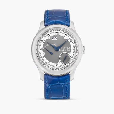 View full screen - View 1 of Lot 2586. Octa Zodiaque | A limited edition platinum wristwatch with zodiac scale, date, month, power reserve indication and brass movement, Circa 2006.