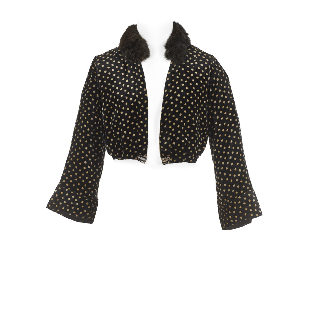 View full screen - View 1 of Lot 163. Freddie Mercury's publicity-worn jacket and t-shirt, mid-1970s.