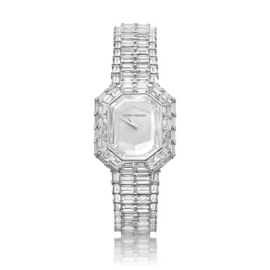 View full screen - View 1 of Lot 17. Harry Winston | Diamond 'Roula' Wristwatch 海瑞溫斯頓 鑽石「Roula」腕錶.