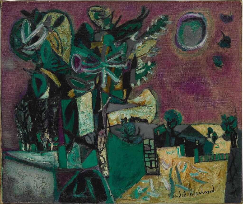 View full screen - View 1 of Lot 119. ANDRÉ MARCHAND | PAYSAGE EN BOURGOGNE, LE SOIR.