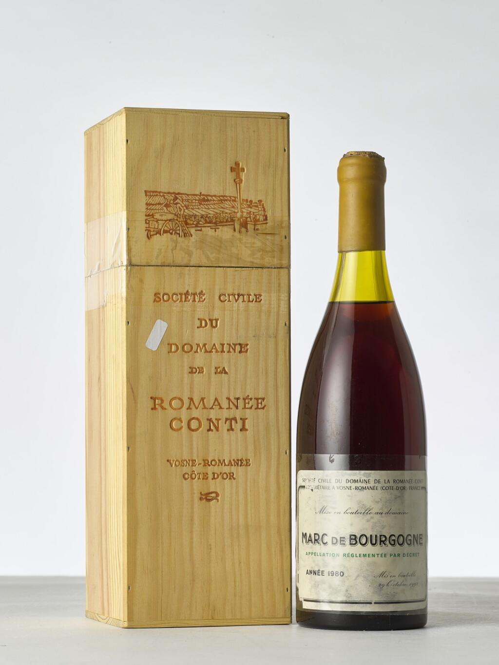View full screen - View 1 of Lot 2119. Marc de Bourgogne 1980 Domaine de la Romanée-Conti (1 BT70).