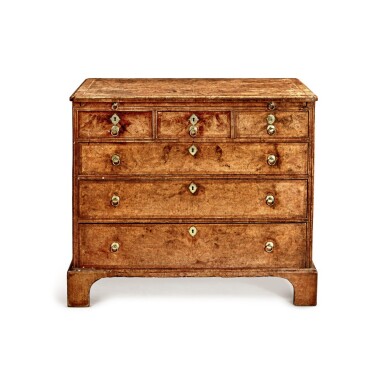 View full screen - View 1 of Lot 25. A George II Walnut and Burr Walnut Chest, Circa 1730-40.