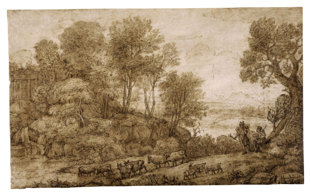 View full screen - View 1 of Lot 30. Landscape at Sunset with Mercury and Battus.