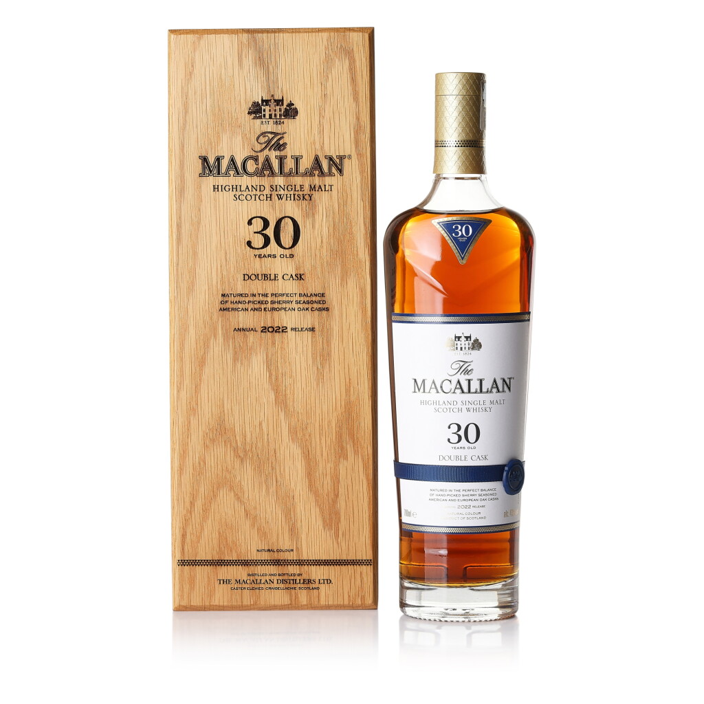 View full screen - View 1 of Lot 3219. The Macallan 30 Year Old Double Cask 2022 Release 43.0 abv NV (1 BT70).