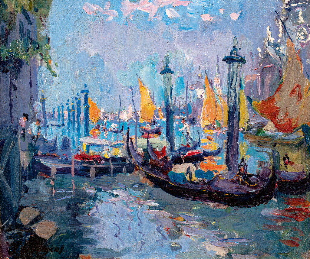 View full screen - View 1 of Lot 740. Adrien Jean Le Mayeur de Merprès 勒邁耶 | Venice 威尼斯.