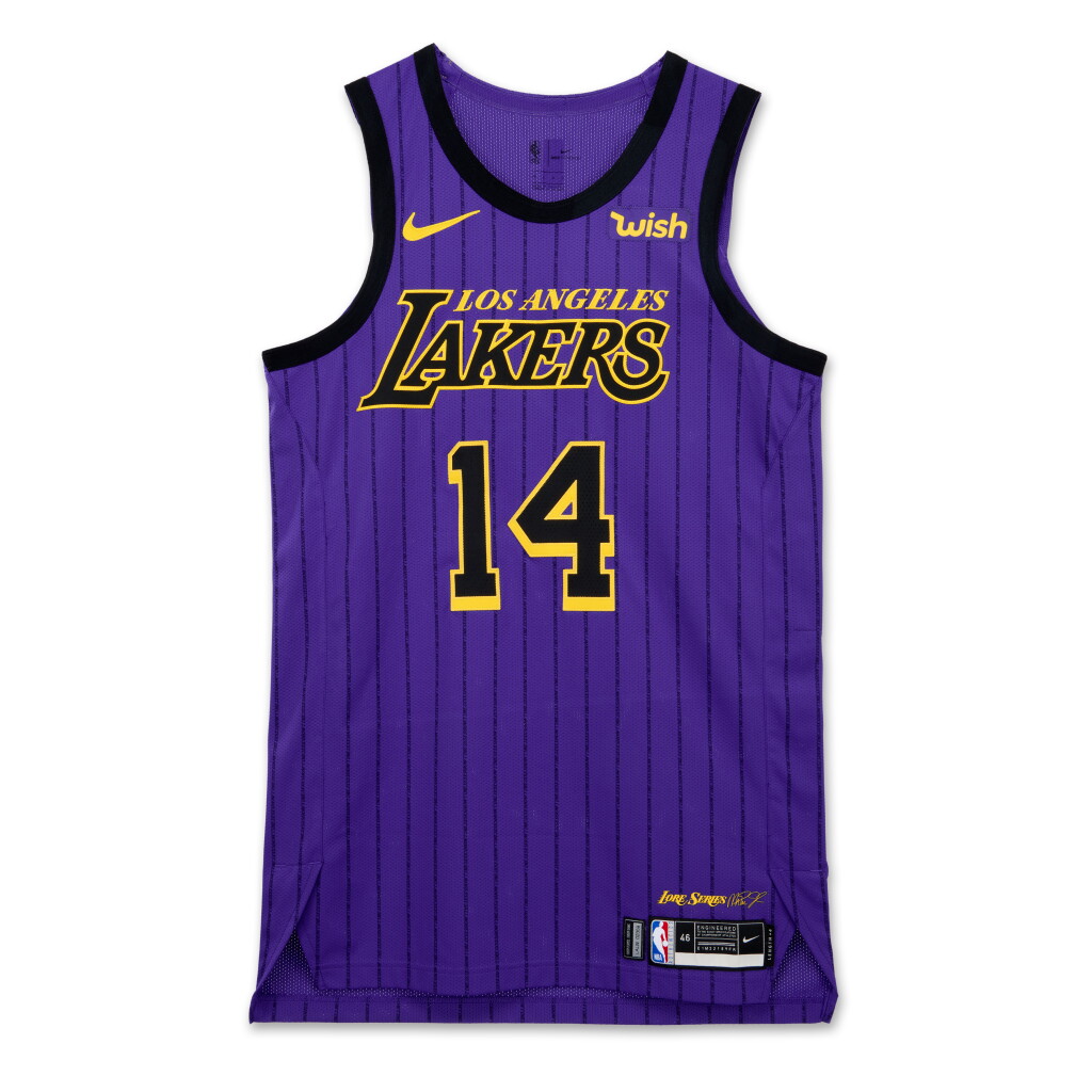 View full screen - View 1 of Lot 6. Brandon Ingram Los Angeles Lakers 2018-19 Game Worn Jersey.