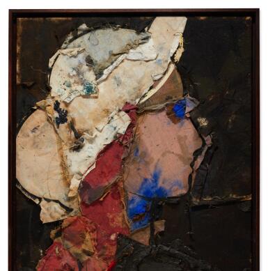 View full screen - View 1 of Lot 257. Perfil con sombrero blanco.