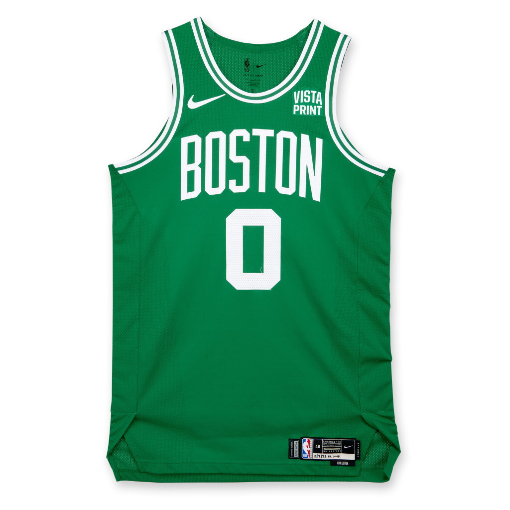 View full screen - View 1 of Lot 31. Jayson Tatum Boston Celtics 2023-2024 Game Worn Icon Edition Jersey .