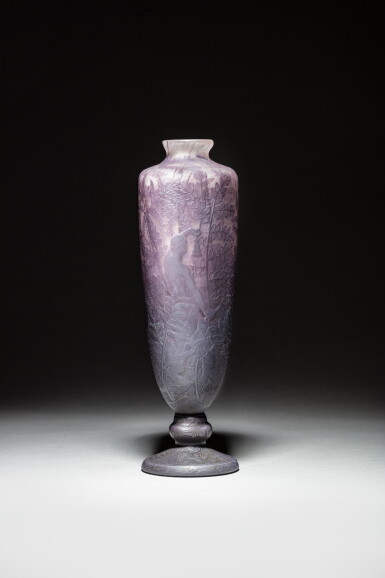 View full screen - View 1 of Lot 97. Mineur en forêt houillère vase, circa 1905 – 1910.
