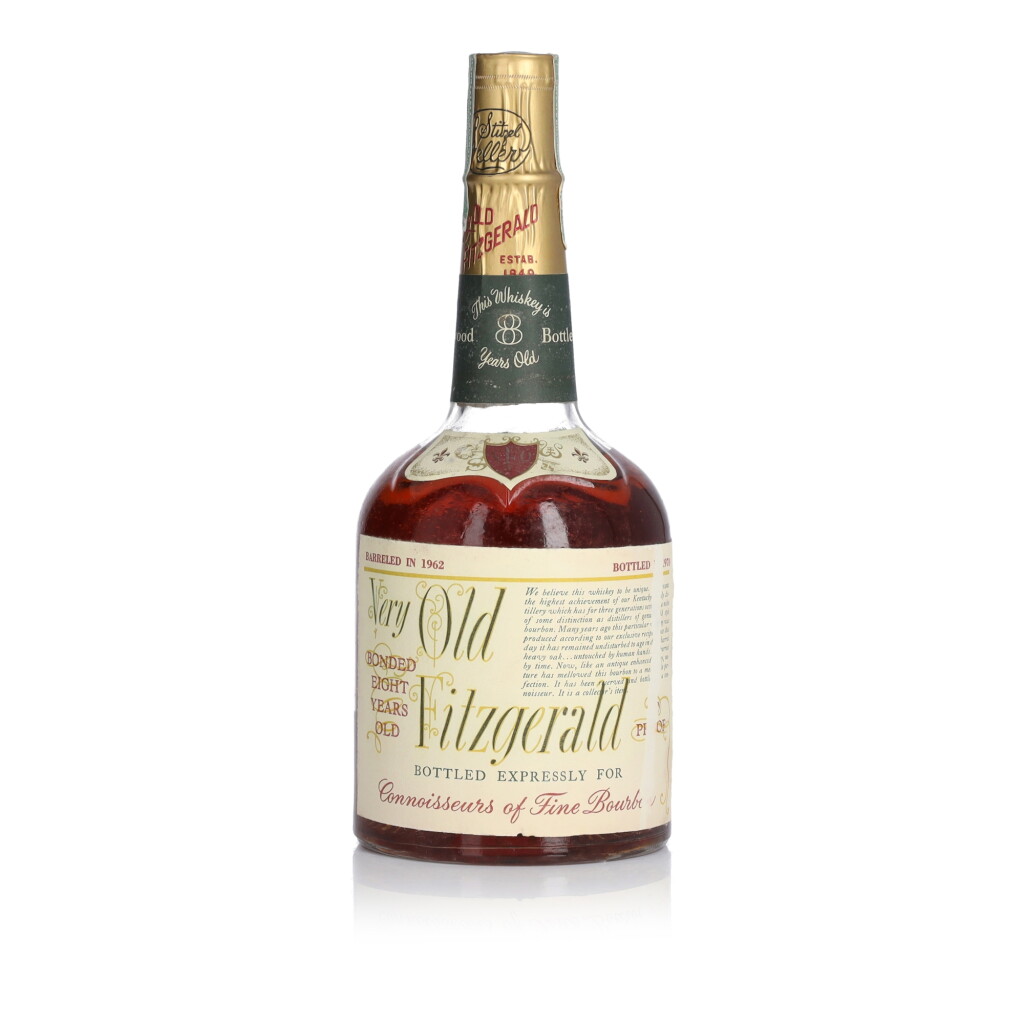 View full screen - View 1 of Lot 244. Very Old Fitzgerald 8 Year Old 100 Proof 1962 (1 4/5 Quart).