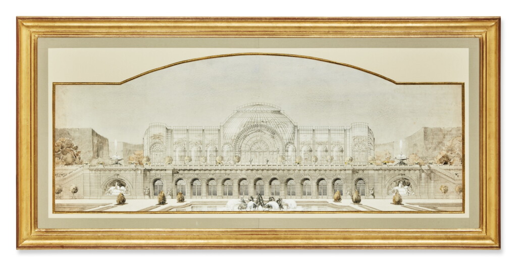 View full screen - View 1 of Lot 254. An Architectural Design for a Glass Pavilion.
