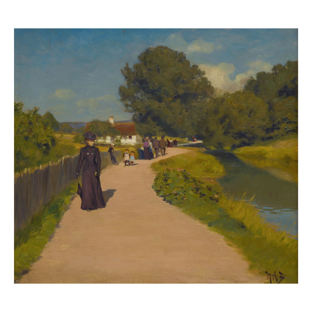 View full screen - View 1 of Lot 22. HANS ANDERSEN BRENDEKILDE | AN AFTERNOON PROMENADE .