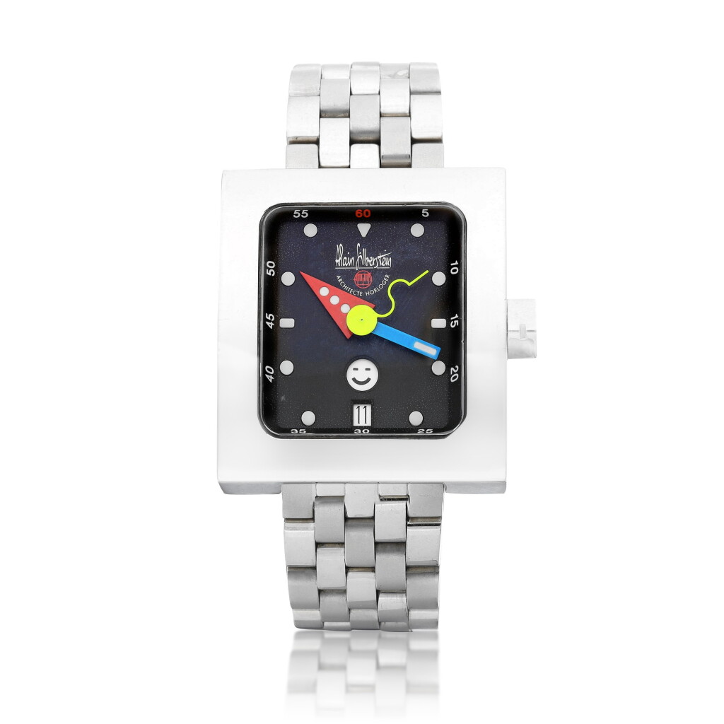 View full screen - View 1 of Lot 8097. Pave, Reference VS 11 | A limited edition stainless steel wristwatch with day, date and bracelet, Circa 2000 | Pave 型號VS 11 | 限量版精鋼鏈帶腕錶,備日期及星期顯示,約2000年製.