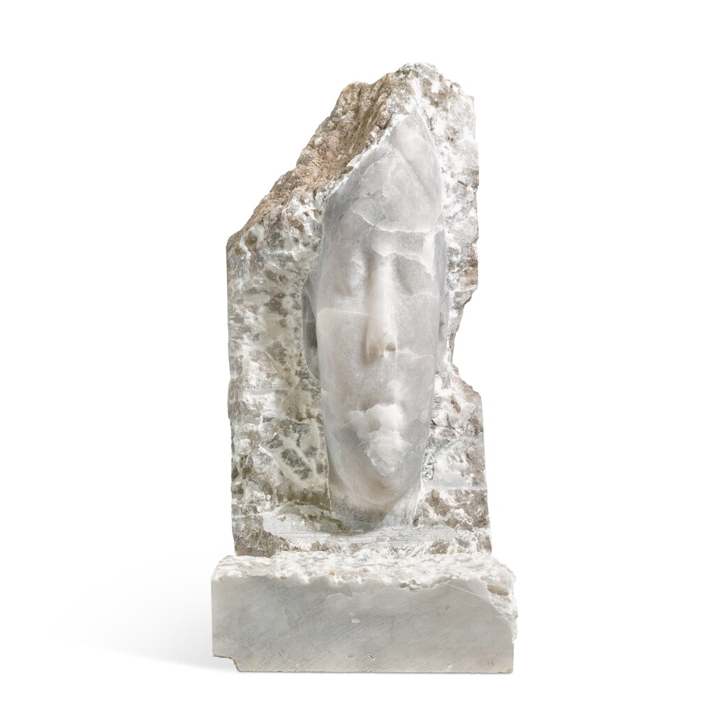 View full screen - View 1 of Lot 128. Jaume Plensa 喬米 · 普倫薩 | Alabaster Head 雪花石膏頭.