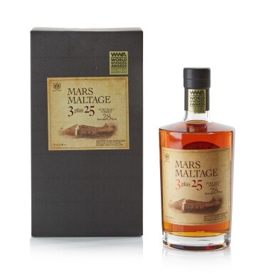 View full screen - View 1 of Lot 256. Mars Maltage 3 Plus 25 28 Year Old 46.0 abv NV .