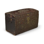 Charles II Leather-Lined Coffer, Last Quarter 17th Century