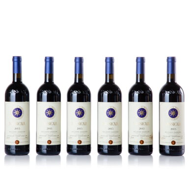 View full screen - View 1 of Lot 1528. Sassicaia 2015 (6 BT).
